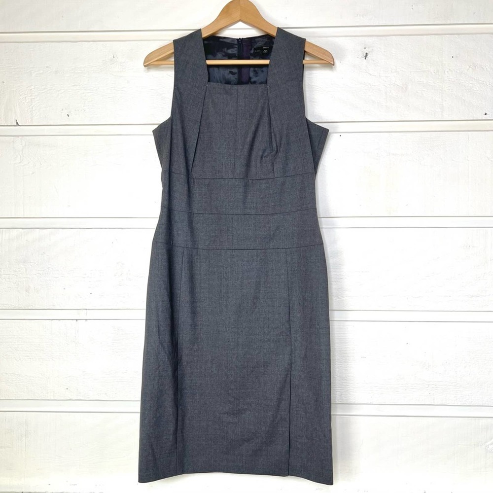 HUGO BOSS Danne Wool Sheath Dress